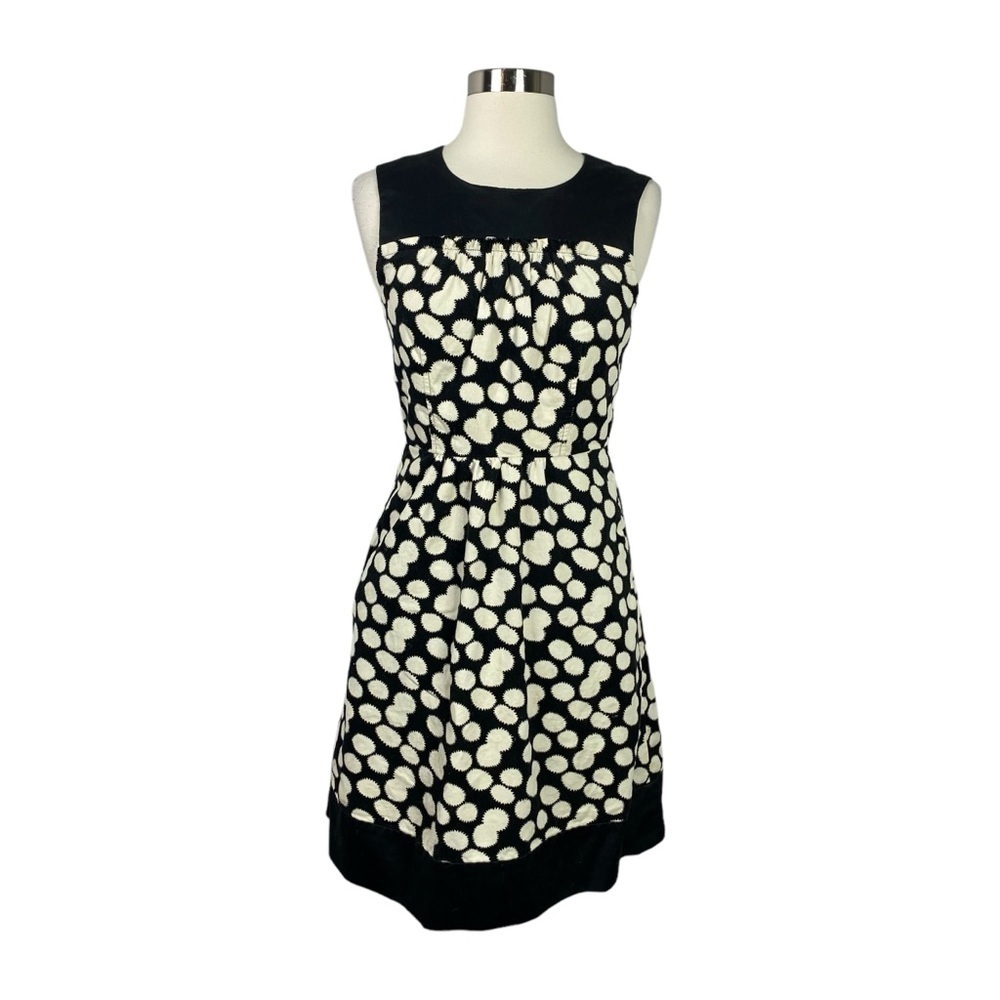 Anthropologie Leifnotes 100% COTTON Corduroy Polka Dot Dress 4